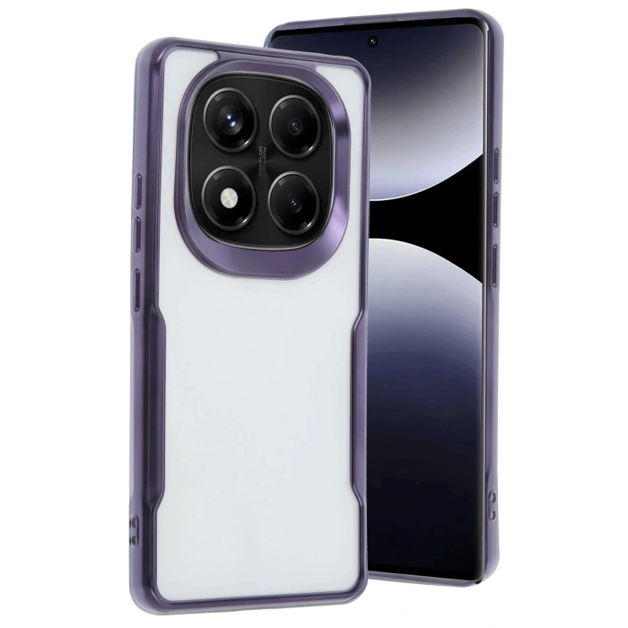 Newface Xiaomi Redmi Note 14 Pro Plus Kılıf Boyi Silikon Kapak - Derin Mor