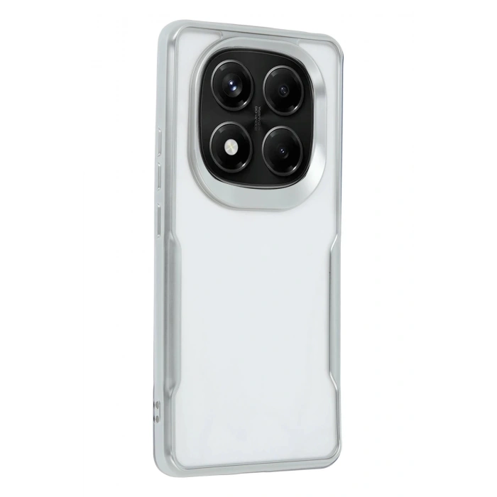 Newface Xiaomi Redmi Note 14 Pro Plus Kılıf Boyi Silikon Kapak - Gümüş