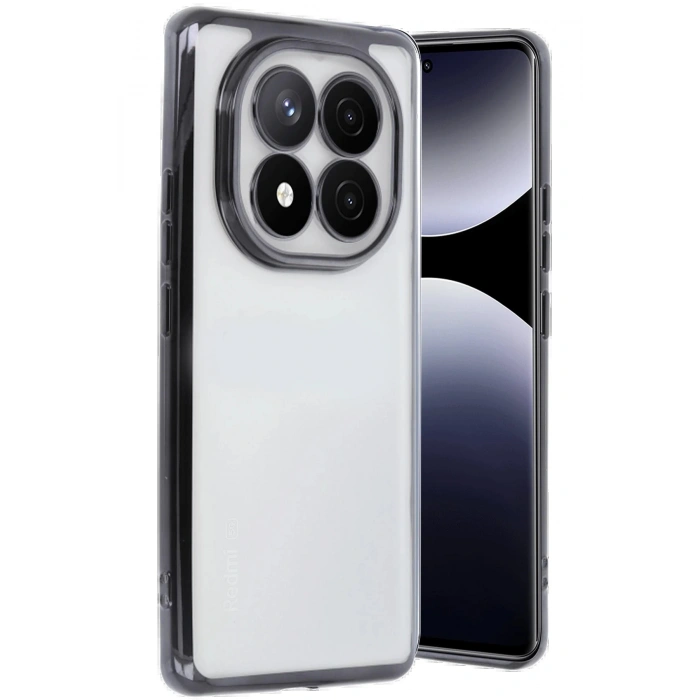 Newface Xiaomi Redmi Note 14 Pro Plus Kılıf Razer Lensli Silikon - Siyah