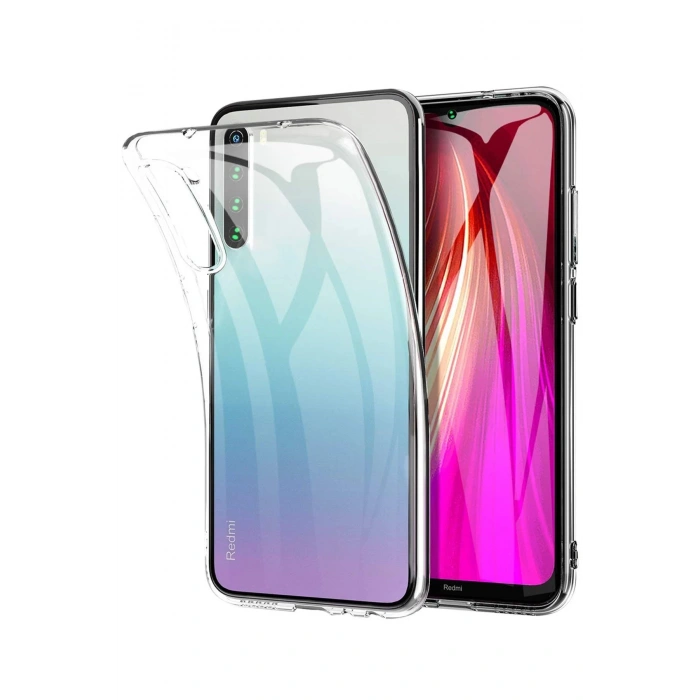 Newface Xiaomi Redmi Note 8 Kılıf Lüx Şeffaf Silikon