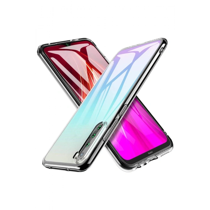 Newface Xiaomi Redmi Note 8 Kılıf Lüx Şeffaf Silikon