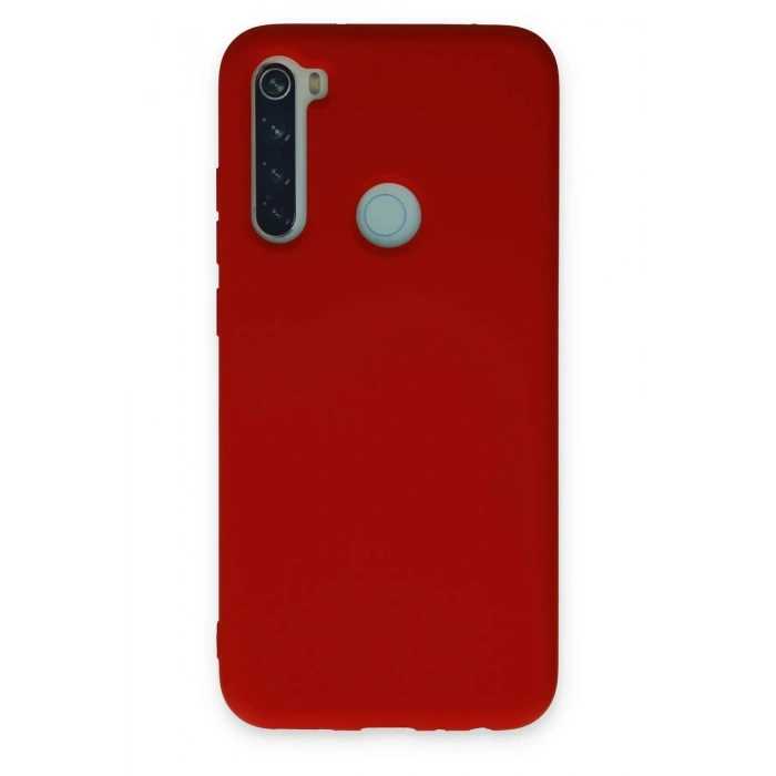 Newface Xiaomi Redmi Note 8 Kılıf Nano içi Kadife Silikon - Kırmızı