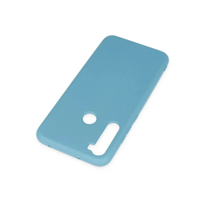 Newface Xiaomi Redmi Note 8 Kılıf Nano içi Kadife Silikon - Mavi