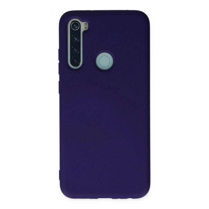 Newface Xiaomi Redmi Note 8 Kılıf Nano içi Kadife Silikon - Mor