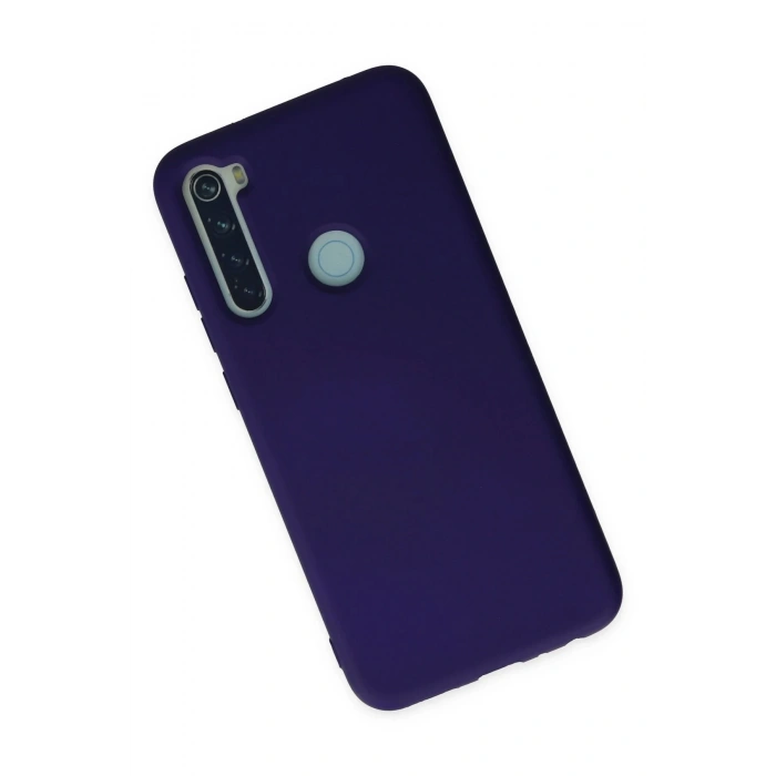 Newface Xiaomi Redmi Note 8 Kılıf Nano içi Kadife Silikon - Mor