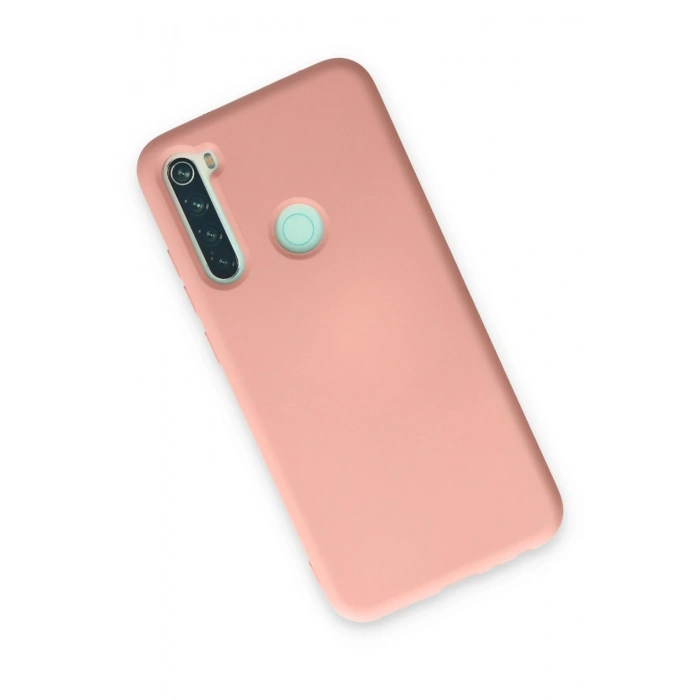 Newface Xiaomi Redmi Note 8 Kılıf Nano içi Kadife Silikon - Pudra