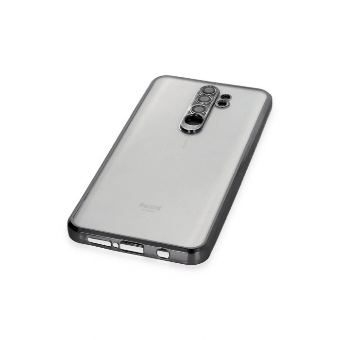 Newface Xiaomi Redmi Note 8 Pro Kılıf Razer Lensli Silikon - Siyah