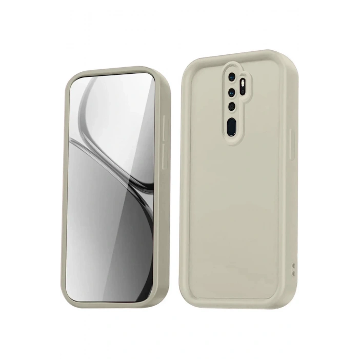 Newface Xiaomi Redmi Note 8 Pro Kılıf Viera Silikon - Krem