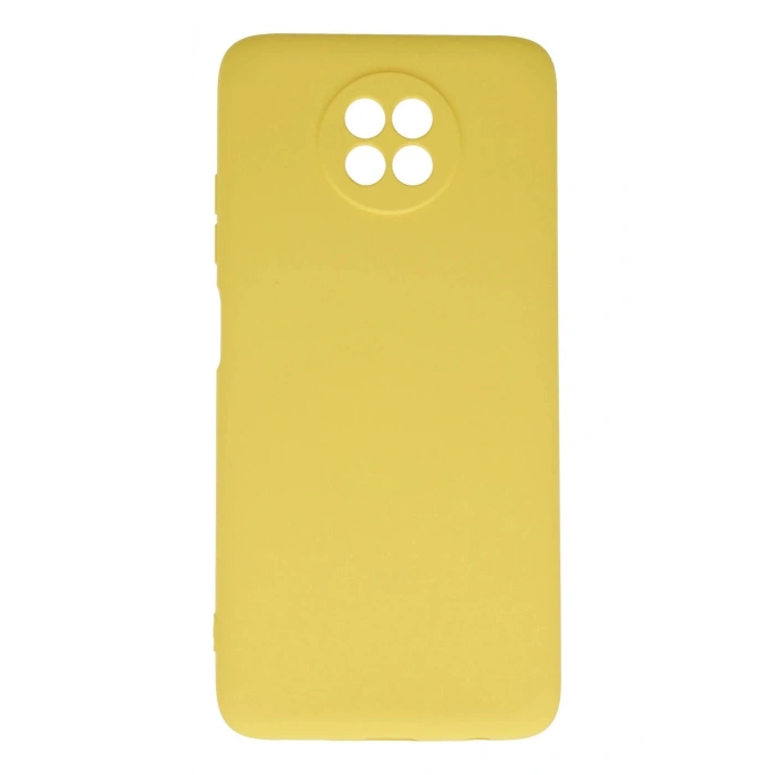 Newface Xiaomi Redmi Note 9 5G Kılıf Nano içi Kadife Silikon - Sarı