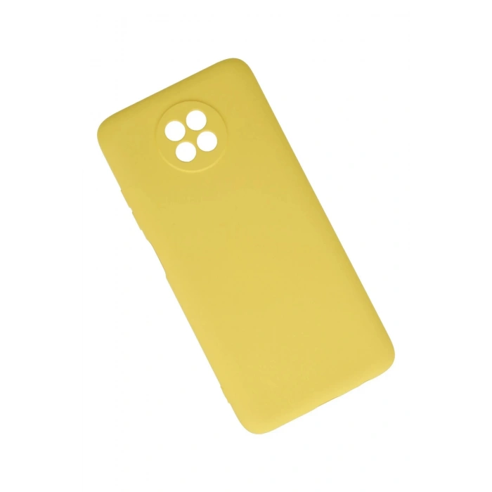 Newface Xiaomi Redmi Note 9 5G Kılıf Nano içi Kadife Silikon - Sarı