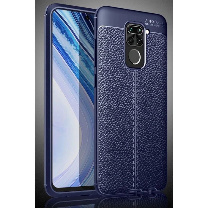 Newface Xiaomi Redmi Note 9 Kılıf Auto Focus Kapak - Lacivert
