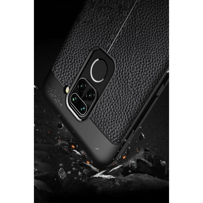 Newface Xiaomi Redmi Note 9 Kılıf Auto Focus Kapak - Lacivert