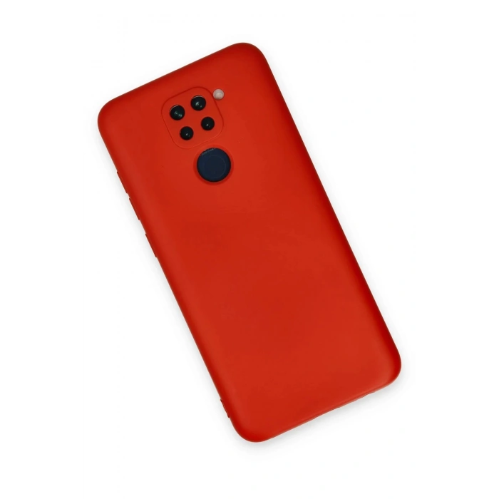 Newface Xiaomi Redmi Note 9 Kılıf Nano içi Kadife Silikon - Kırmızı