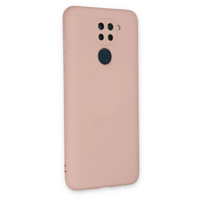 Newface Xiaomi Redmi Note 9 Kılıf Nano içi Kadife Silikon - Pudra