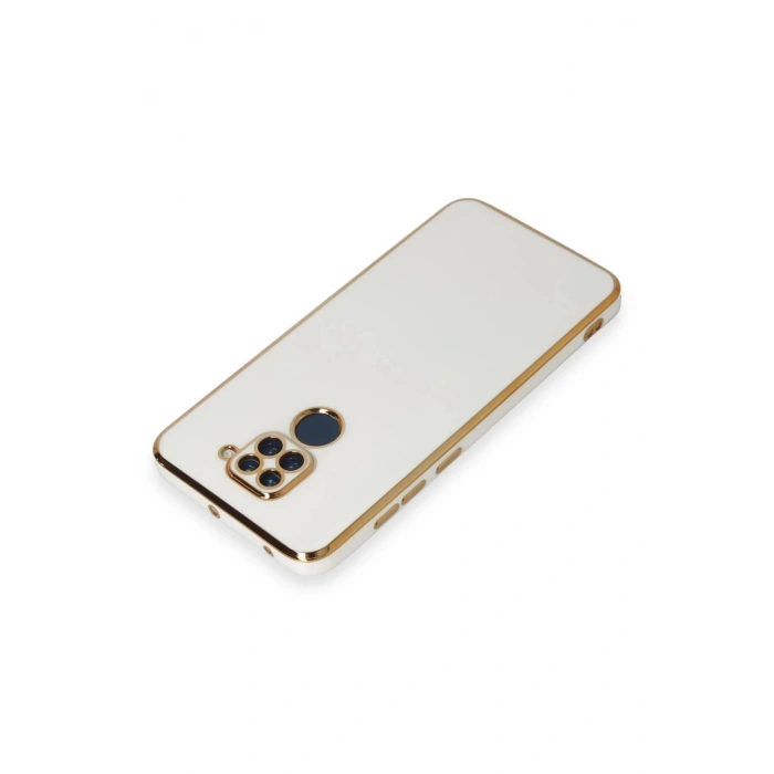 Newface Xiaomi Redmi Note 9 Kılıf Volet Silikon - Beyaz