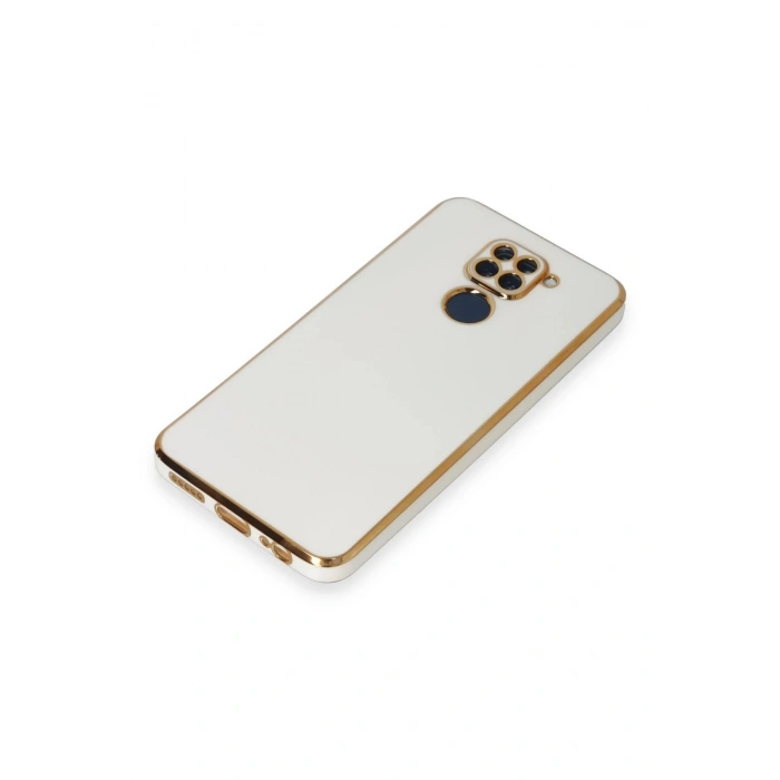 Newface Xiaomi Redmi Note 9 Kılıf Volet Silikon - Beyaz