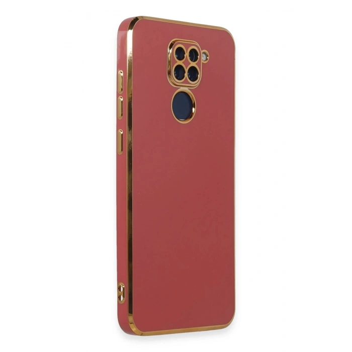 Newface Xiaomi Redmi Note 9 Kılıf Volet Silikon - Kırmızı