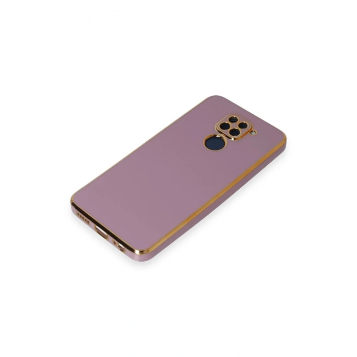 Newface Xiaomi Redmi Note 9 Kılıf Volet Silikon - Mor