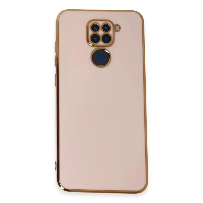 Newface Xiaomi Redmi Note 9 Kılıf Volet Silikon - Pembe