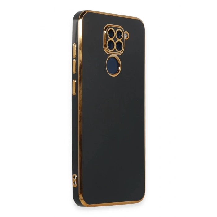 Newface Xiaomi Redmi Note 9 Kılıf Volet Silikon - Siyah