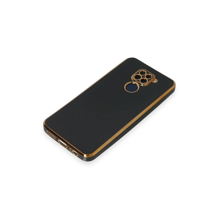 Newface Xiaomi Redmi Note 9 Kılıf Volet Silikon - Siyah