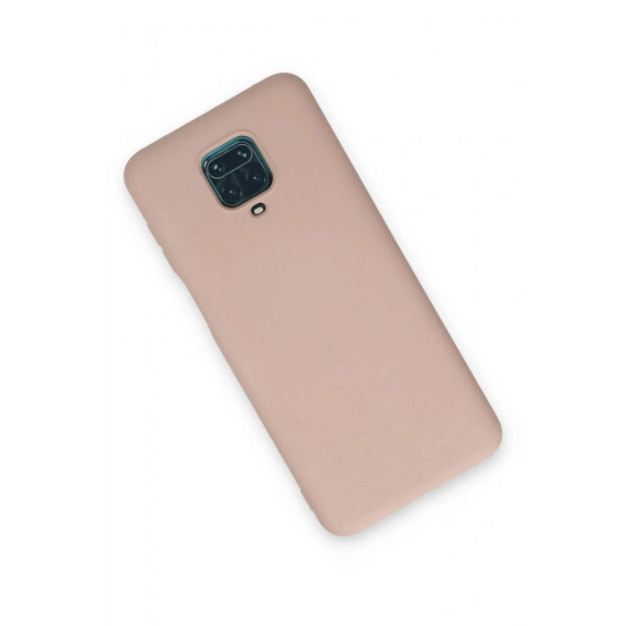Newface Xiaomi Redmi Note 9 Pro Kılıf Nano içi Kadife Silikon - Pudra