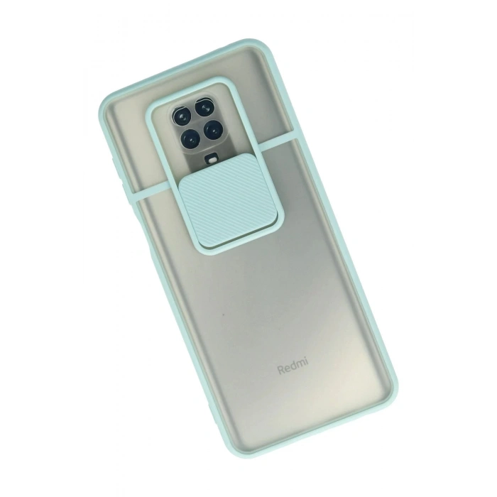 Newface Xiaomi Redmi Note 9 Pro Kılıf Palm Buzlu Kamera Sürgülü Silikon uaz