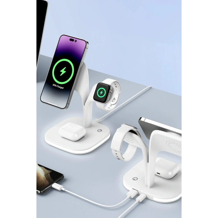 Newface YM-UD22 Kablosuz Şarj Masaüstü Set - Siyah