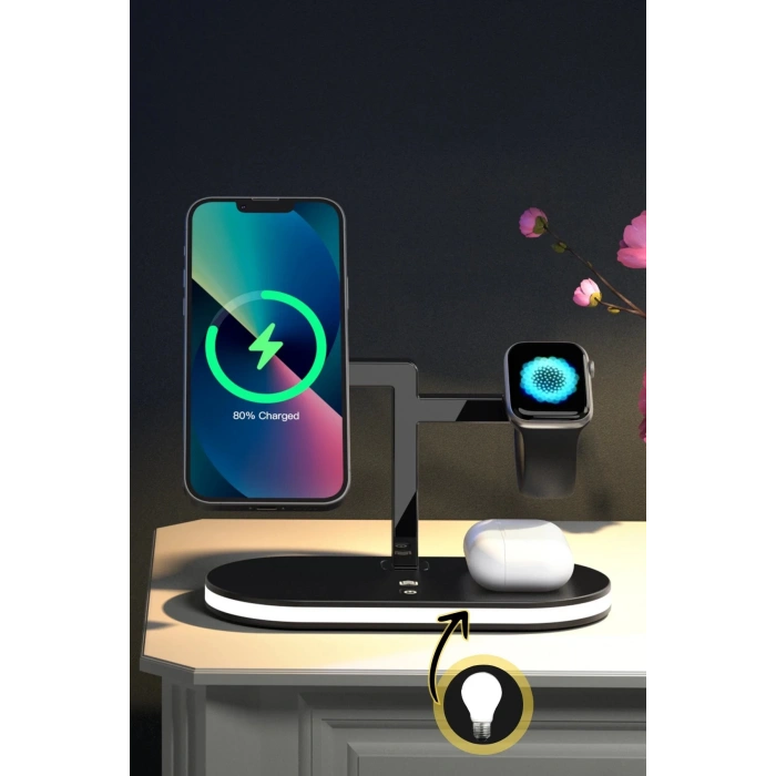 Newface YM-UD23 Kablosuz Şarj Masaüstü Set - Beyaz