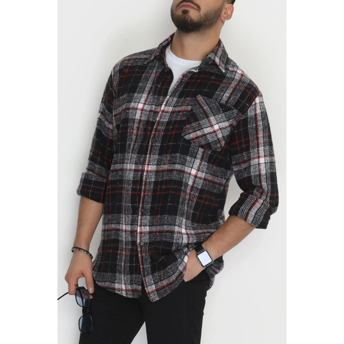 Oduncu Erkek Gömlek Siyahkırmızı - 42571.147.