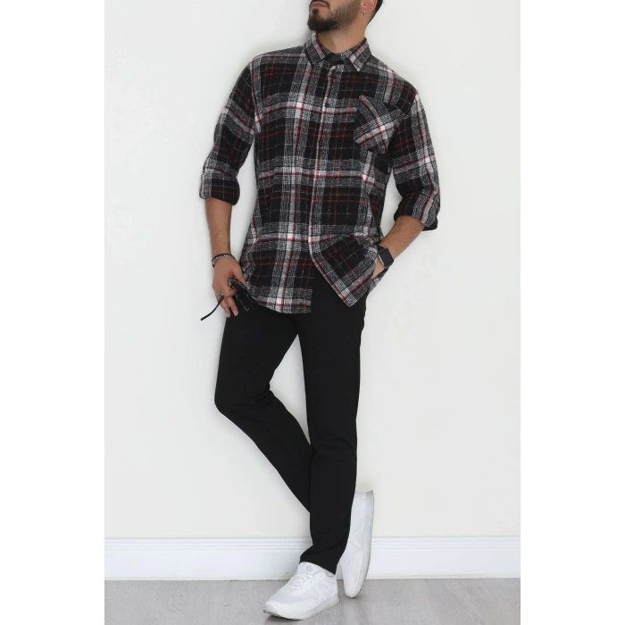 Oduncu Erkek Gömlek Siyahkırmızı - 42571.147.