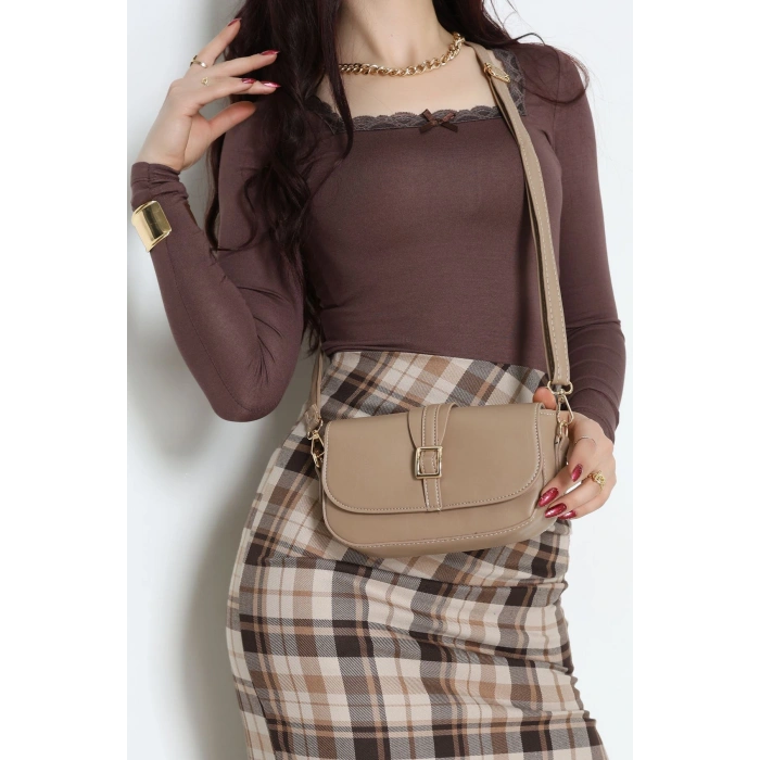 Omuz Çanta Vizon - 3012.1853.