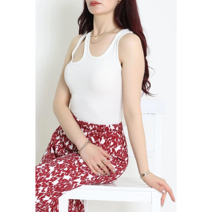 Omuz Dekolteli Kaşkorse Body Ekru - 71067.1748.