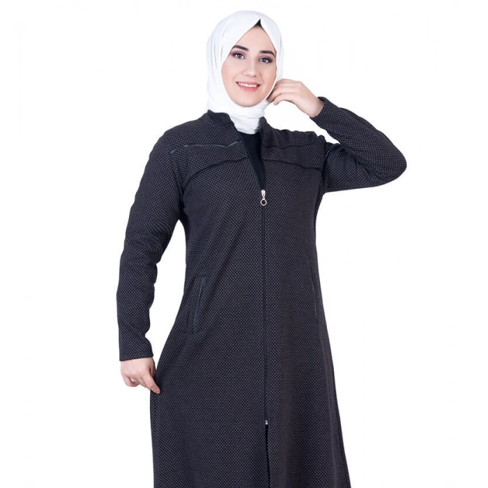 Omuzu Deri Detay Tesettür Kap Kahve