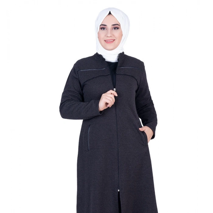 Omuzu Deri Detay Tesettür Kap Kahve