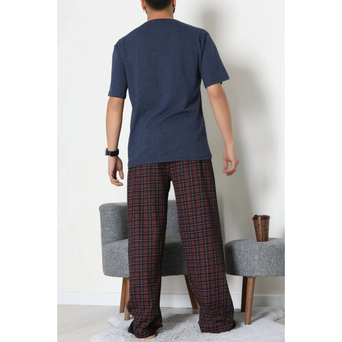 Ön Ve Arka Baskılı Süprem Erkek Pijama Takımı Laciekose - 70862.1961.