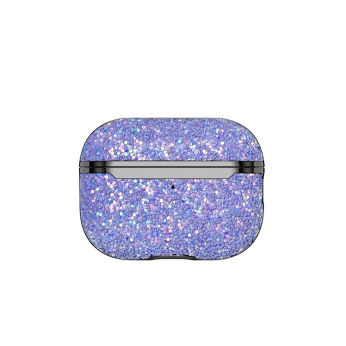 Onegif Airpods 3 (3.nesil) Bright Simli Airpods Kapak - Derin Mor