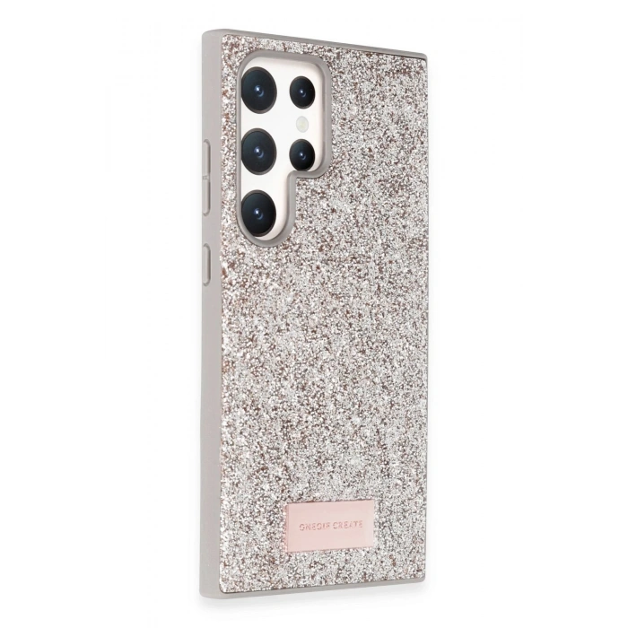 Onegif Samsung Galaxy S24 Ultra Bright Simli Kapak - Gold