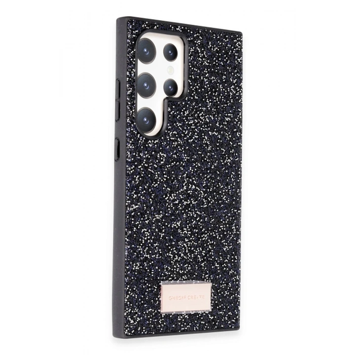 Onegif Samsung Galaxy S24 Ultra Bright Simli Kapak - Siyah