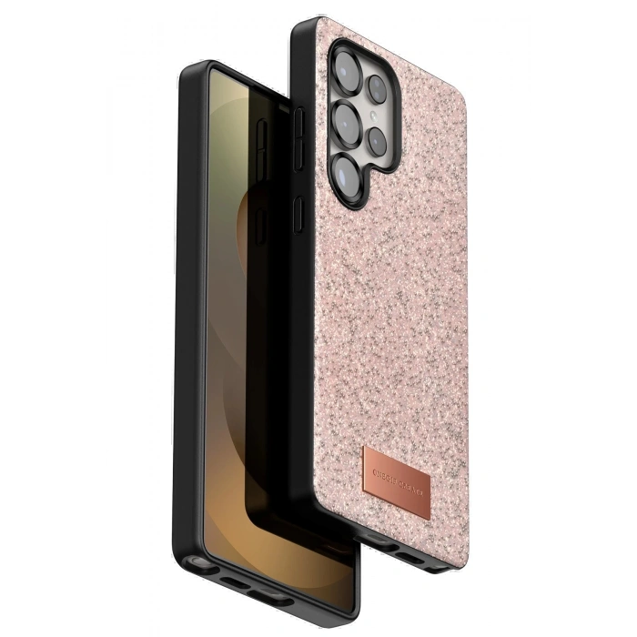 Onegif Samsung Galaxy S25 Ultra Bright Simli Kapak - Pembe