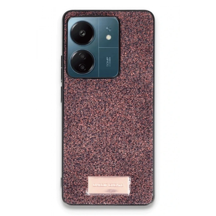 Onegif Xiaomi Redmi 13C Bright Simli Kapak - Derin Mor