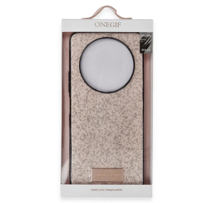 Onegif Xiaomi Redmi A3 4G Bright Simli Kapak - Gümüş