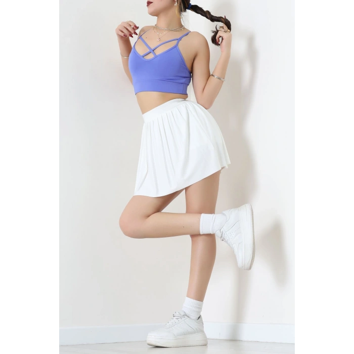 Önü Çapraz Askılı Kaplı Büstiyer Koyulila - 9022.125.