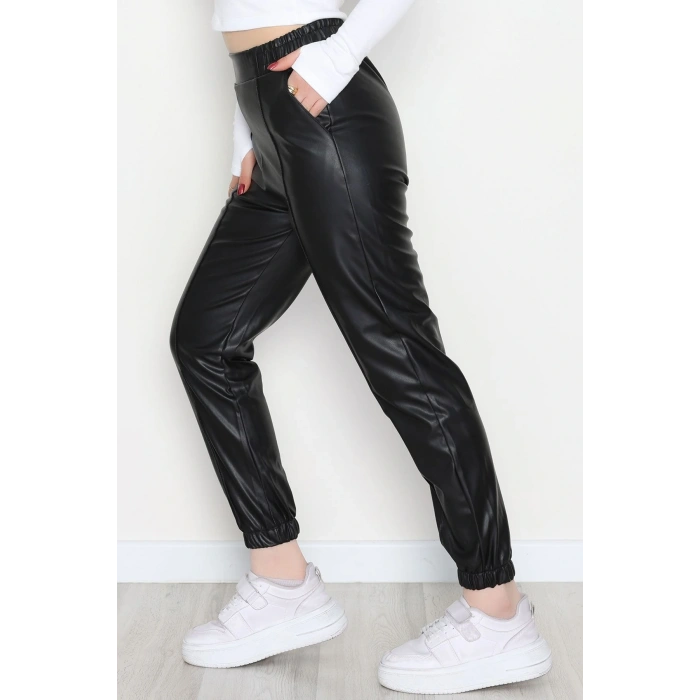 Önü Çımalı Jogger Pantolon Siyah - 51210.1779.