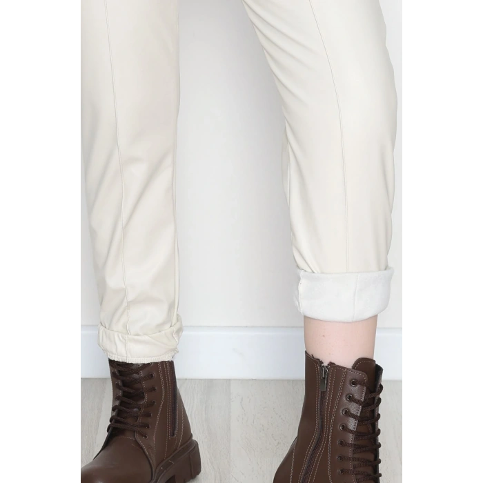 Önü Çımalı Jogger Pantolon Taş - 51210.1779.