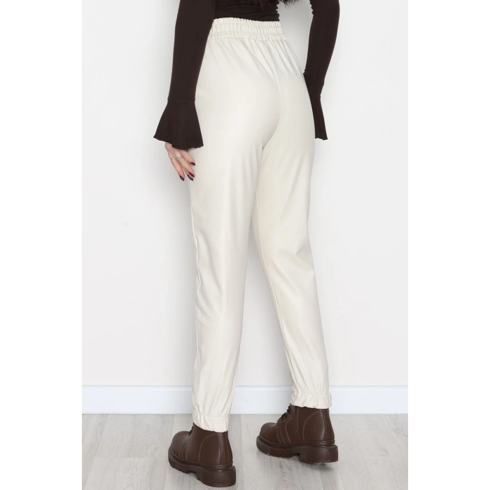 Önü Çımalı Jogger Pantolon Taş - 51210.1779.