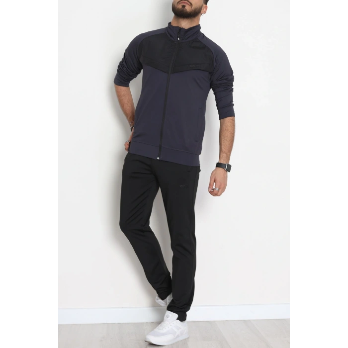 Önü Parçalı Dalgıç Erkek Eşofman Takımı Antrasit - 42536.1937.