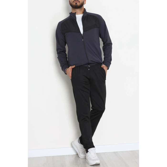 Önü Parçalı Dalgıç Erkek Eşofman Takımı Antrasit - 42536.1937.