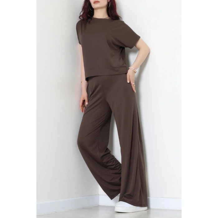 Örme Modal Çıtçıtlı İkili Takım Acıkahve - 52277.1567.