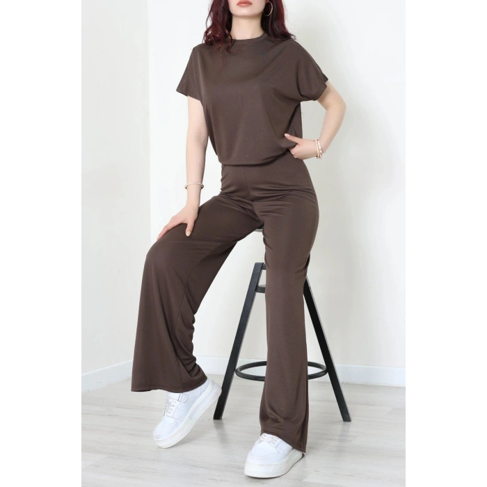 Örme Modal Çıtçıtlı İkili Takım Acıkahve - 52277.1567.